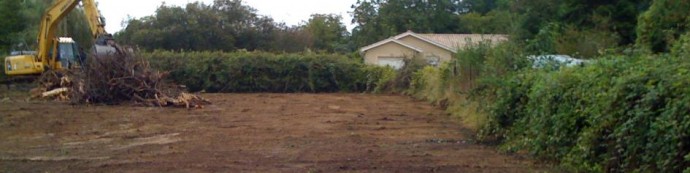 début des travaux de la boucherie du Médoc septembre 2013