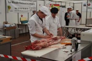 découpe de l'agneau de Pauillac à Tech-ovin 2015