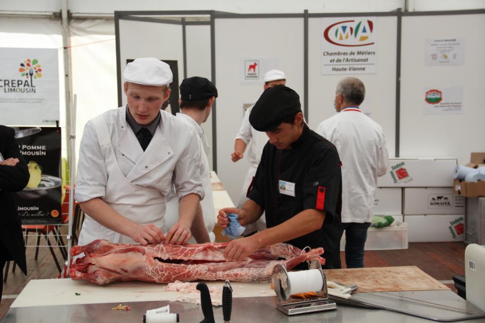 découpe de l'agneau de Pauillac à Tech-ovin 2015