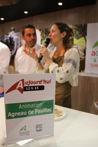 présentation agneau de Pauillac salon de Paris 2016